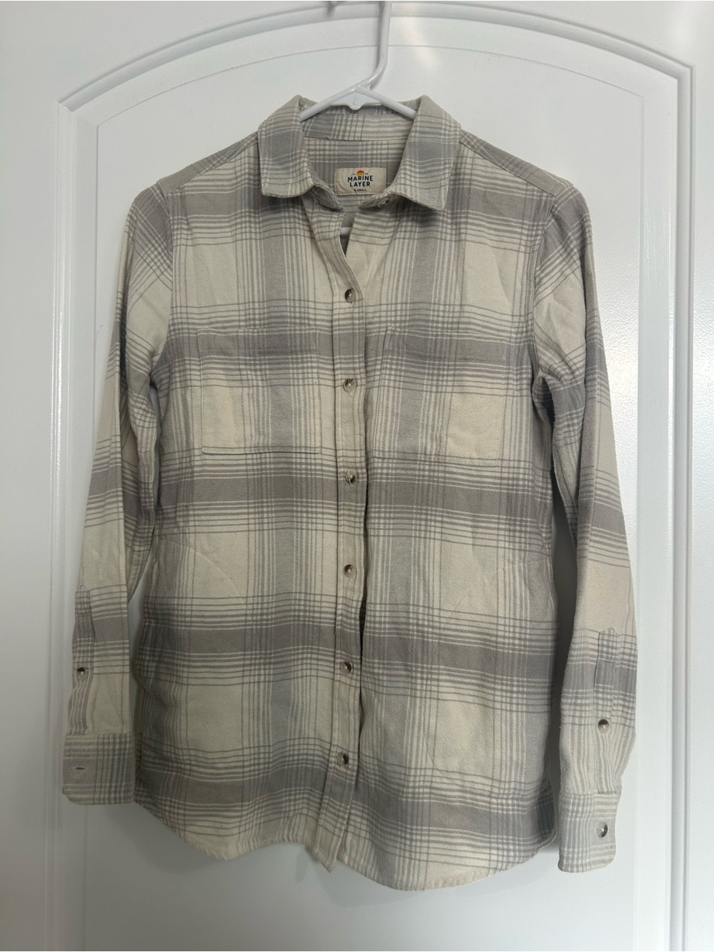 Marine Layer Women’s Cotton Plaid Button-Up size XS preppy chic outdoors boho